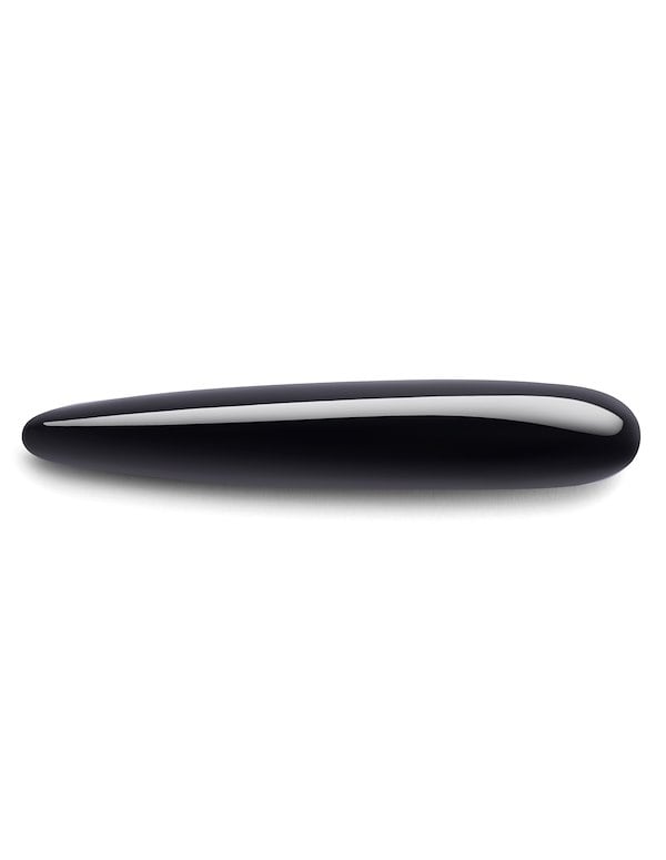 LE WAND CRYSTAL BLACK OBSIDIAN SLIM WAND ALT4 view Color: BK