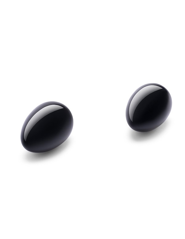 LE WAND CRYSTAL BLACK OBSIDIAN YONI EGGS ALT5 view Color: BK