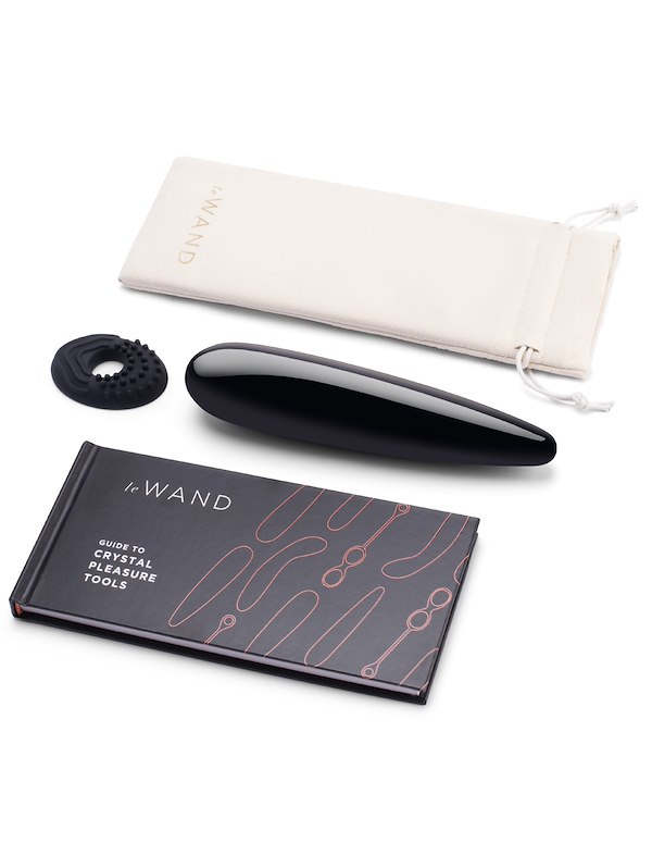 LE WAND CRYSTAL BLACK OBSIDIAN WAND ALT5 view Color: BK