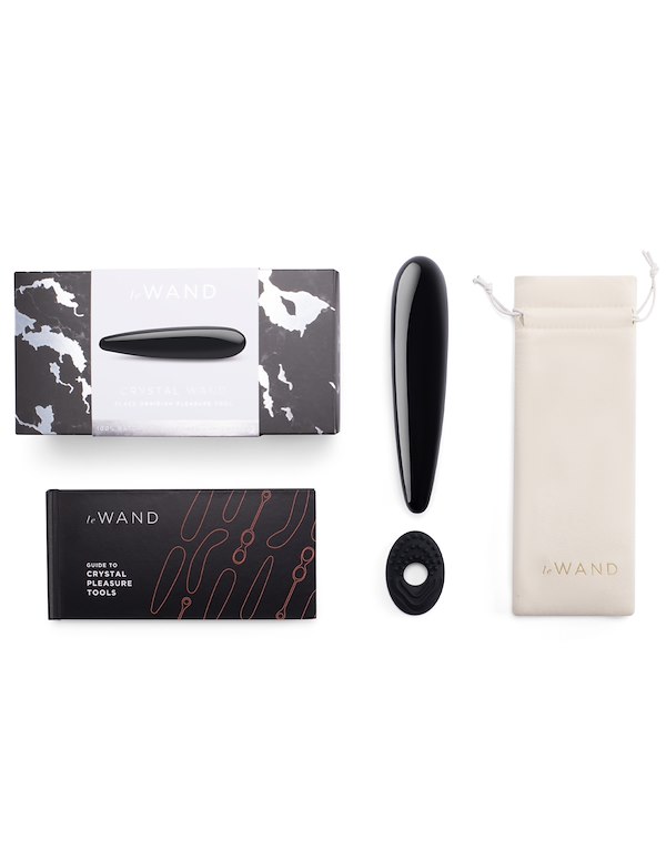 LE WAND CRYSTAL BLACK OBSIDIAN WAND ALT6 view Color: BK