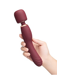 Alternate back view of LE WAND FLAT TOP FUSION G DOUBLE ENDED WAND MASSAGER