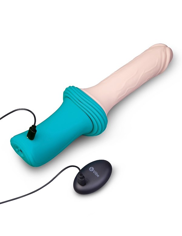 B-VIBE THRUSTING DILDO MACHINE ALT4 view Color: VA