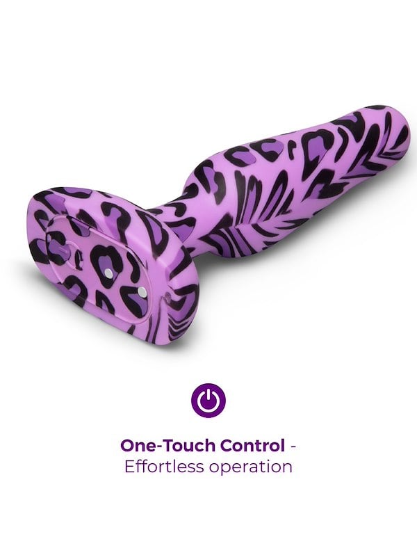B-VIBE NOVICE BUTT PLUG LEOPARD ALT1 view Color: PR