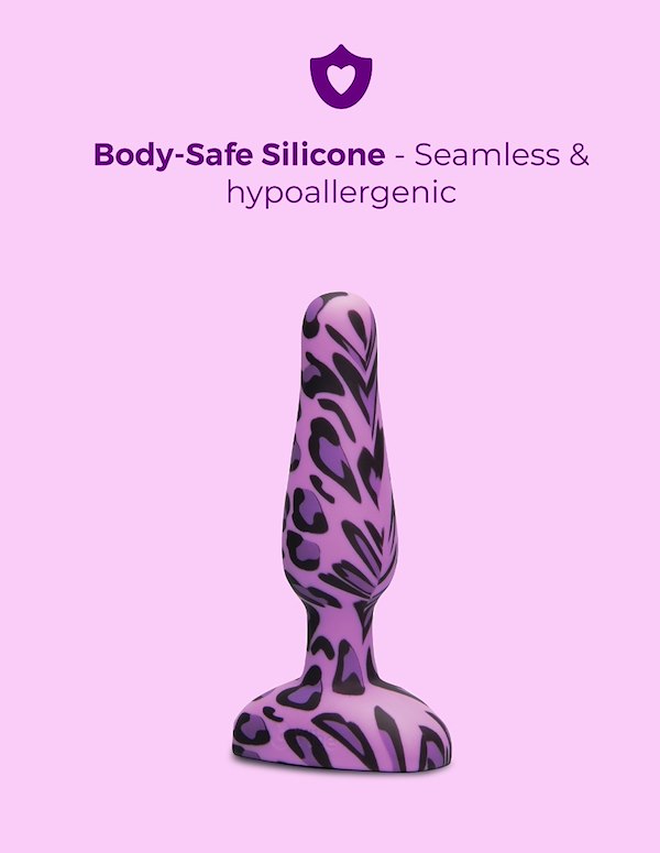 B-VIBE NOVICE BUTT PLUG LEOPARD ALT5 view Color: PR