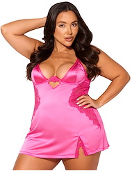 Front view of ISSADORA PLUS SIZE CHEMISE
