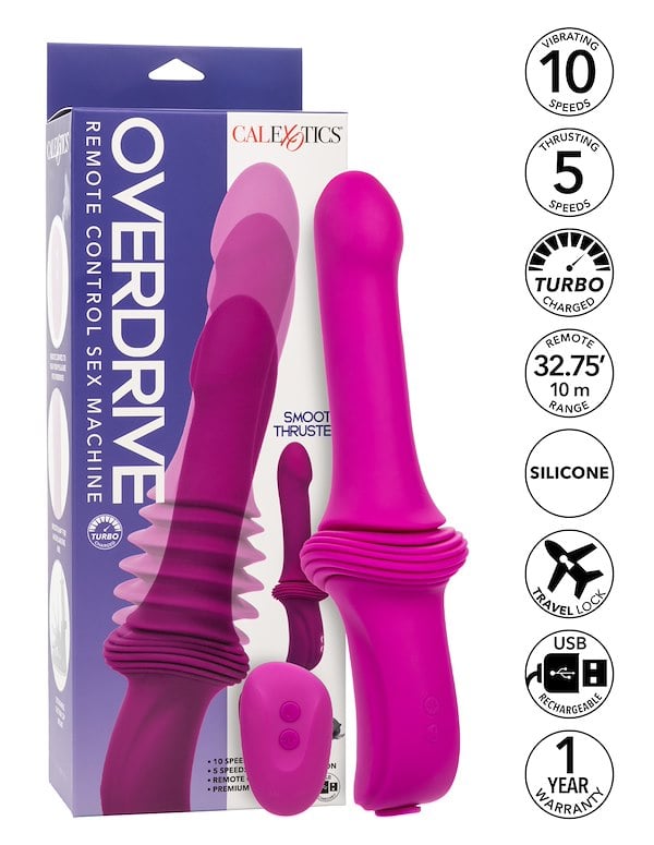 OVERDRIVE REMOTE CONTROL SMOOTH THRUSTER SEX MACHINE ALT2 view Color: PK