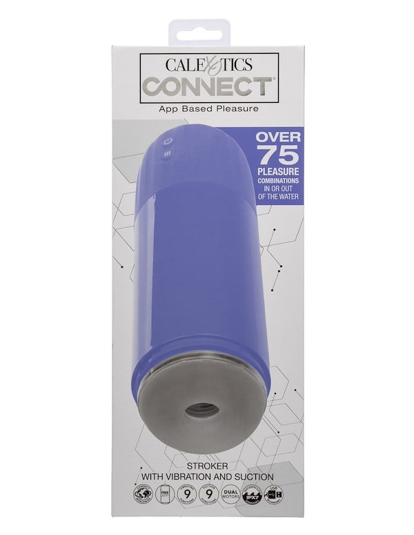 CONNECT - STROKER WITH VIBRATION AND SUCTION ALT2 view Color: PR