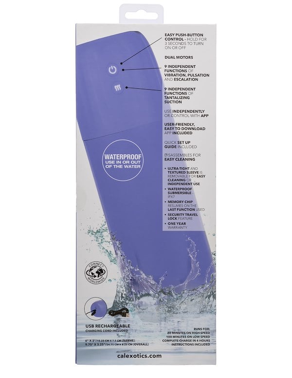 CONNECT - STROKER WITH VIBRATION AND SUCTION ALT3 view Color: PR