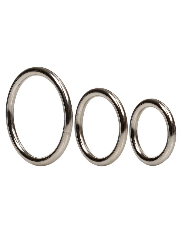 SILVER RING 3PC O-RING SET ALT3 view Color: SL
