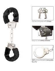 Alternate back view of PLAYFUL FURRY HANDCUFFS