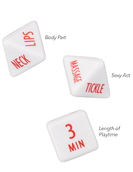 Alternate back view of TEMPT & TEASE DICE GAME