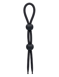 Alternate front view of ALPHA LIQUID SILICONE DUAL LASSO RING