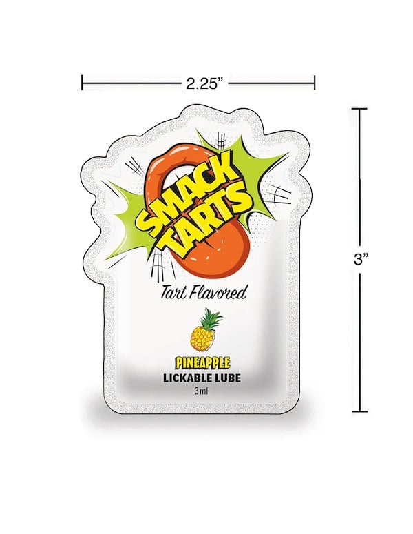 SMACK TART LICKABLE LUBE SOUR PINEAPPLE 3ML ALT1 view Color: NC