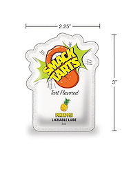 Alternate back view of SMACK TART LICKABLE LUBE SOUR PINEAPPLE 3ML