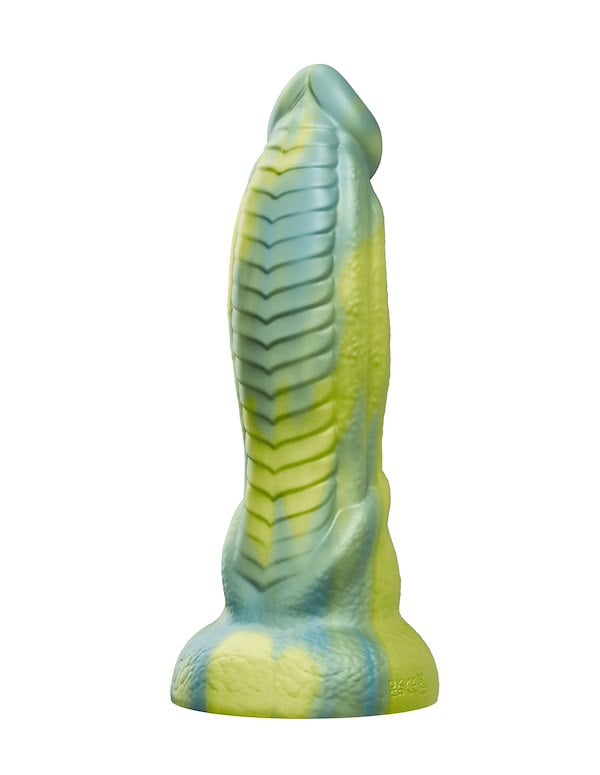 TENTRA - RITHEN REPTILIAN THRUSTING DILDO ALT3 view Color: GR