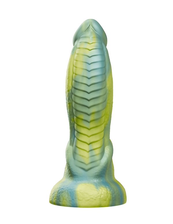 TENTRA - RITHEN REPTILIAN THRUSTING DILDO ALT5 view Color: GR