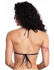 Alternate back view of CUT-OUT BIKINI TOP - LYCRA