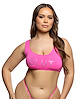 Additional HOT PINK view of product SLUT SPORTY PLUS SIZE CROP TANK with color code HP