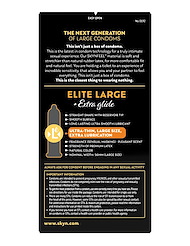 Alternate back view of SKYN KING ELITE LARGE EXTRA GLIDE 10PK CONDOMS