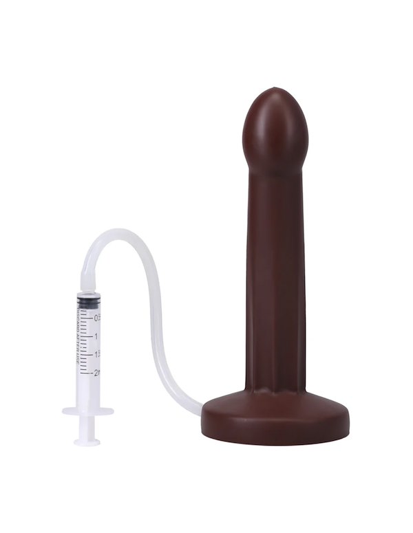 TANTUS POP SQUIRTING DILDO - ESPRESSO ALT2 view Color: CHO