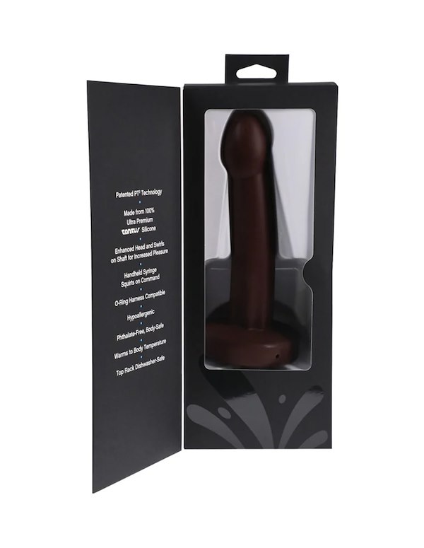 TANTUS POP SQUIRTING DILDO - ESPRESSO ALT5 view Color: CHO