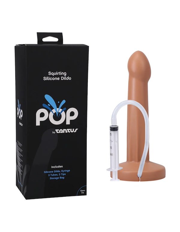 TANTUS POP SQUIRTING DILDO - HONEY ALT4 view Color: TA
