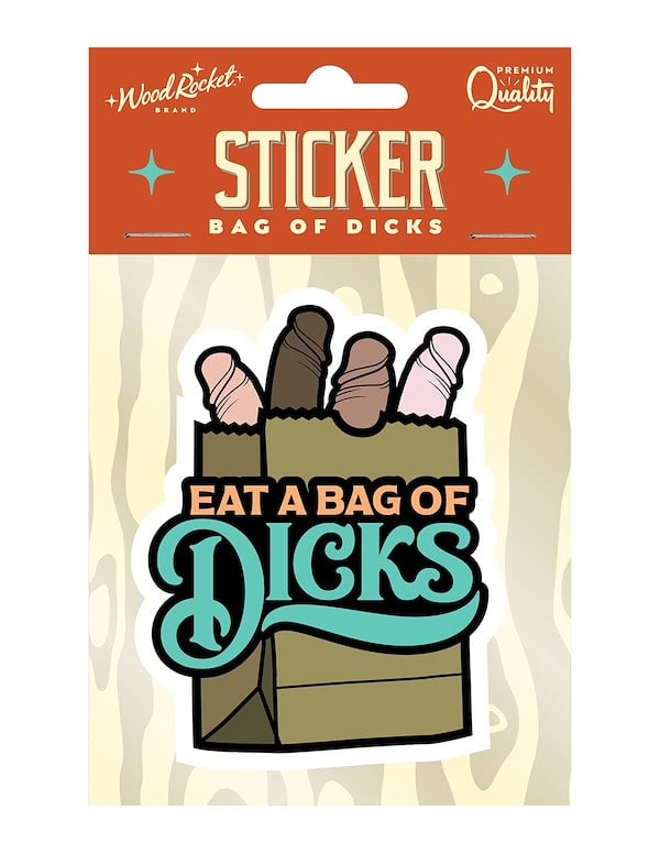 EAT A BAG OF DICKS STICKER ALT1 view Color: MC