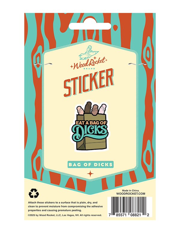 EAT A BAG OF DICKS STICKER ALT2 view Color: MC