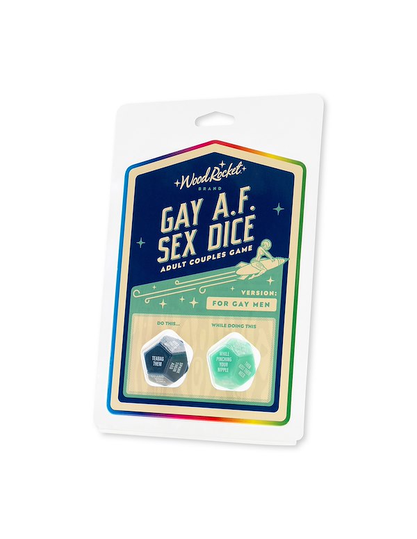 GAY AF SEX DICE FOR GAY MEN ALT3 view Color: GR