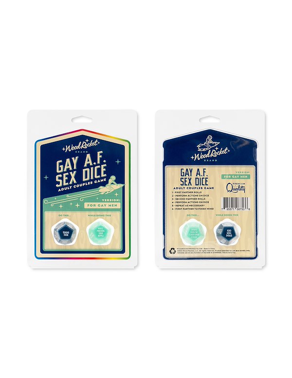 GAY AF SEX DICE FOR GAY MEN ALT6 view Color: GR