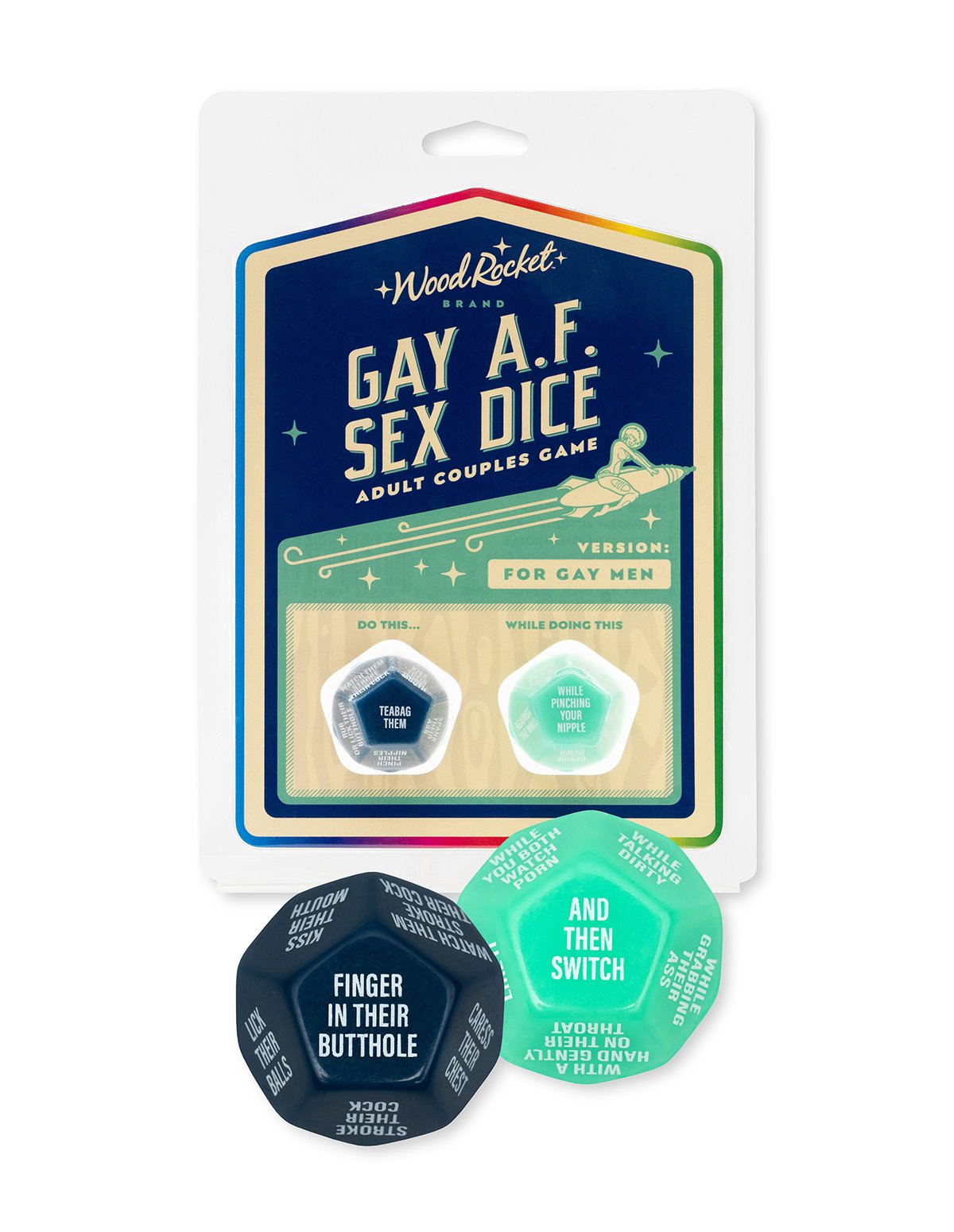 alternate image for GAY AF SEX DICE FOR GAY MEN