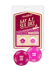 Alternate back view of GAY AF SEX DICE FOR LESBIANS