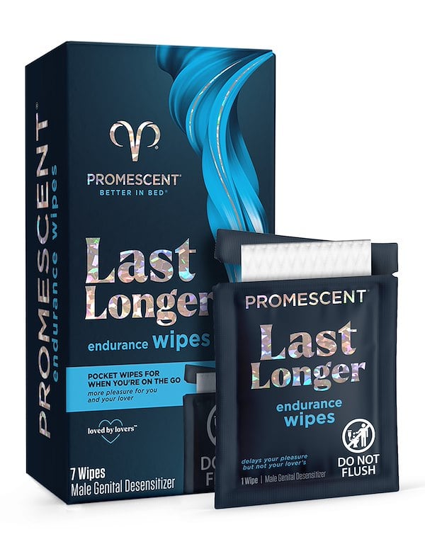 PROMESCENT LAST LONGER ENDURANCE WIPES - 7 WIPES ALT1 view Color: NC