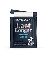 Front view of PROMESCENT LAST LONGER ENDURANCE WIPES - 7 WIPES