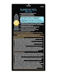 Alternate back view of SKYN SUPREME FEEL EXTRA LUBE 8PK CONDOMS