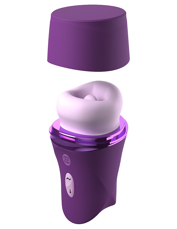 FANTASY FOR HER - LUSH KISS PLUSH MOUTH AND TONGUE VIBRATOR ALT2 view Color: PR