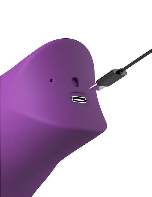 FANTASY FOR HER - LUSH KISS PLUSH MOUTH AND TONGUE VIBRATOR ALT4 view Color: PR