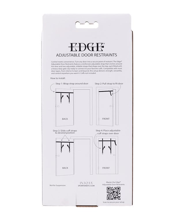 EDGE ADJUSTABLE DOOR RESTRAINTS ALT11 view Color: BK