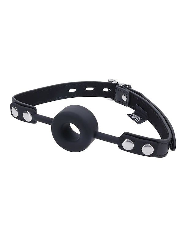 EDGE SILICONE RING GAG ALT1 view Color: BK