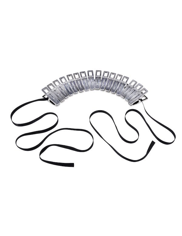 EDGE BODY ZIPPER CLOTHES PINS ALT6 view Color: SBK