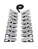 Additional SILVER/BLACK view of product EDGE BODY ZIPPER CLOTHES PINS with color code SBK