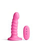 Additional PINK view of product COLOURS RIBBED 5 VIBRATING DILDO with color code PK