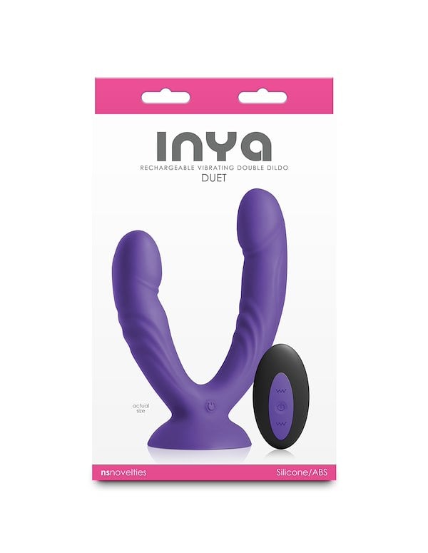 INYA DUET VIBRATING DOUBLE DONG ALT2 view Color: PR