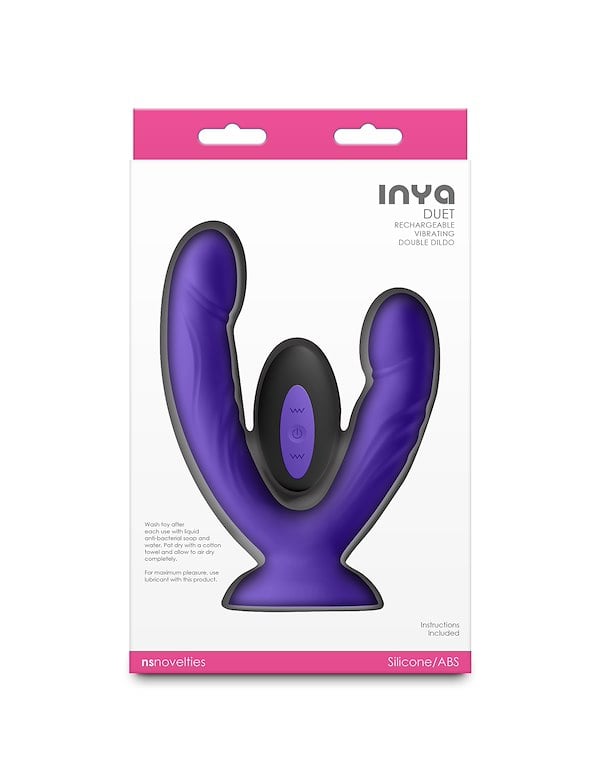INYA DUET VIBRATING DOUBLE DONG ALT3 view Color: PR