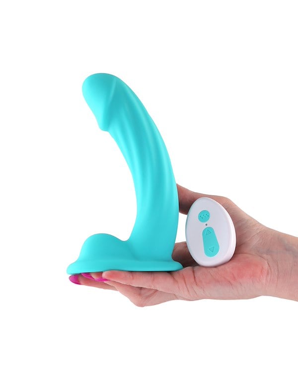 COLOURS CURVE VIBRATING 6 INCH DILDO ALT1 view Color: TL