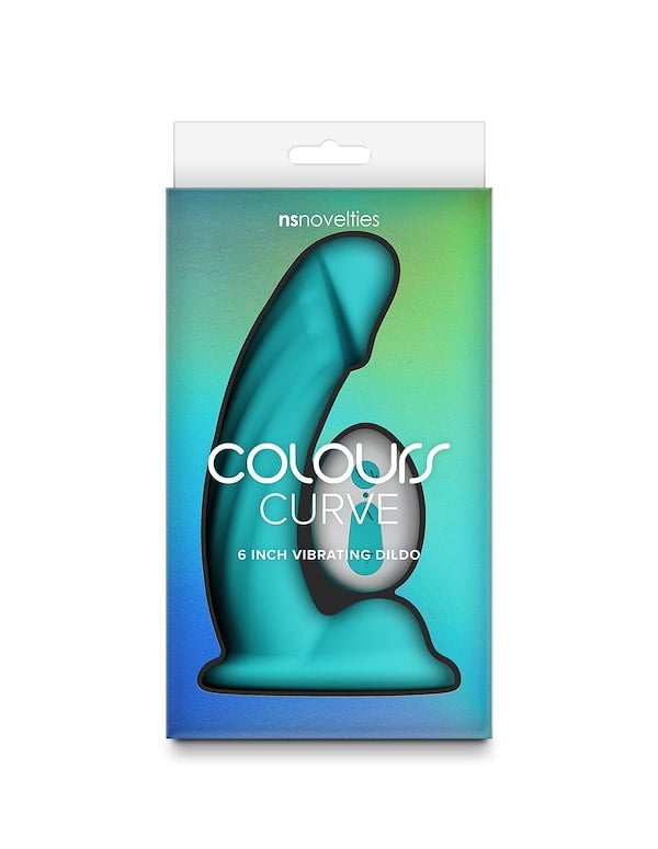 COLOURS CURVE VIBRATING 6 INCH DILDO ALT2 view Color: TL