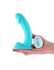 Alternate back view of COLOURS CURVE VIBRATING 6 INCH DILDO
