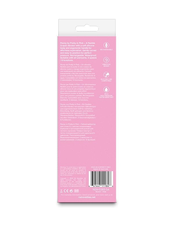 PRETTY IN PINK PEONY VIBRATOR ALT3 view Color: PK