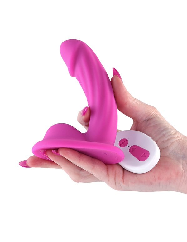 COLOURS CURVE VIBRATING 5 INCH DILDO ALT1 view Color: PK