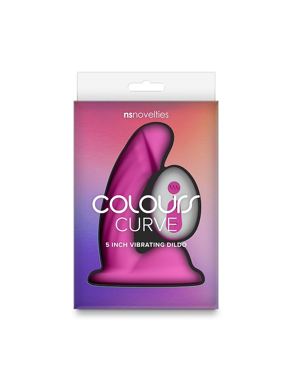 COLOURS CURVE VIBRATING 5 INCH DILDO ALT2 view Color: PK